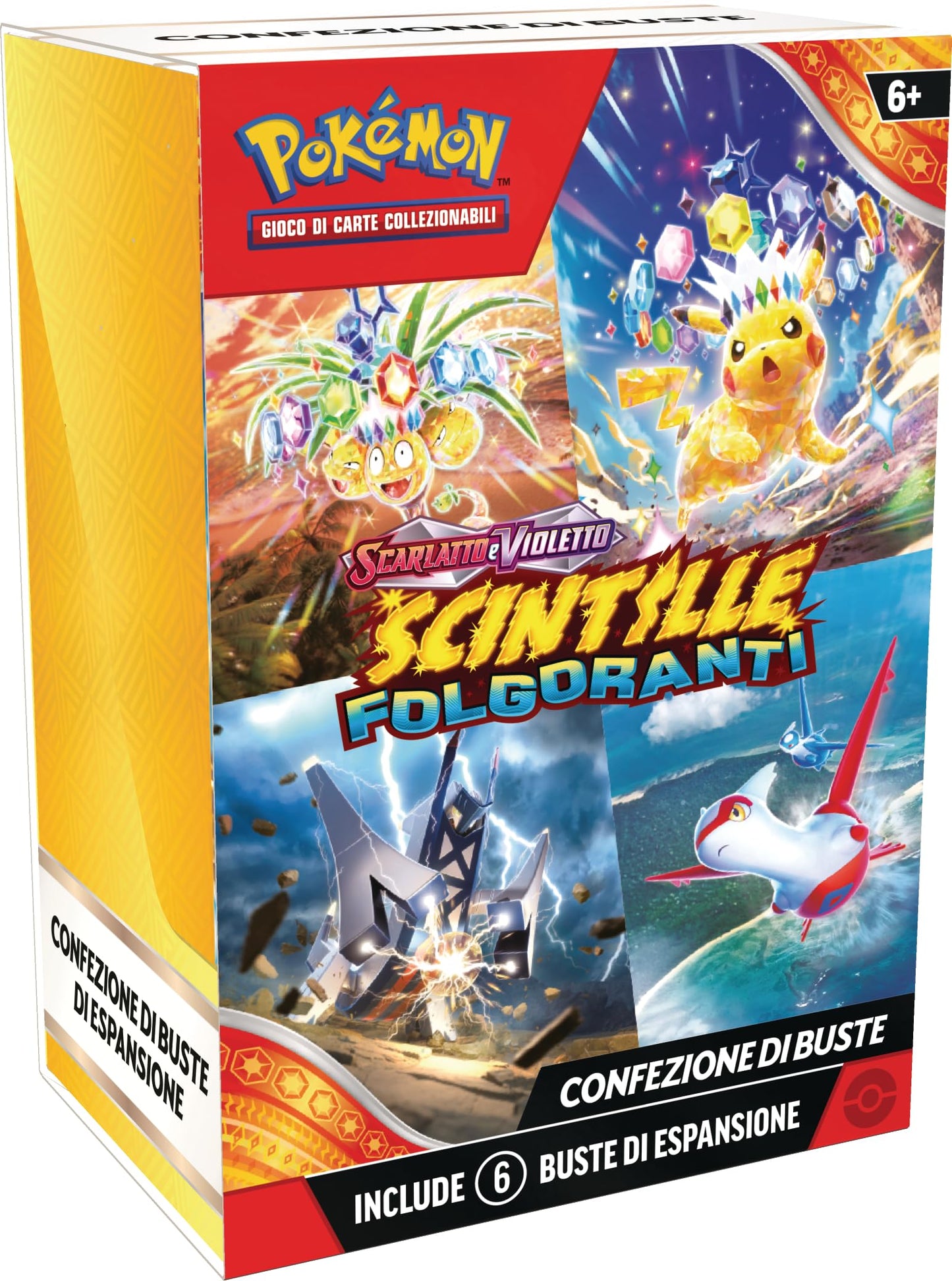 Pokèmon bundle 6 bustine Scintille Folgoranti sigillato nuovo IT