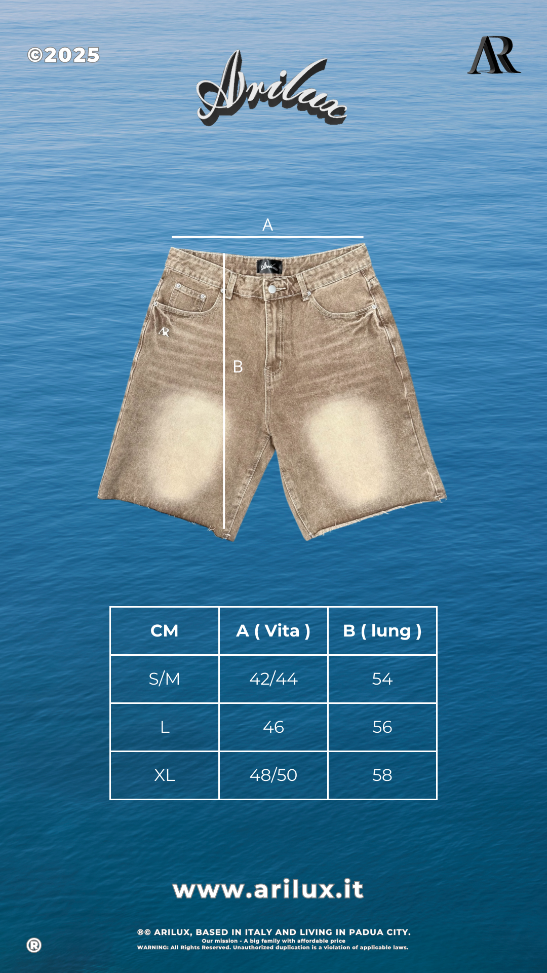 AR SHORTS DENIM DESERT