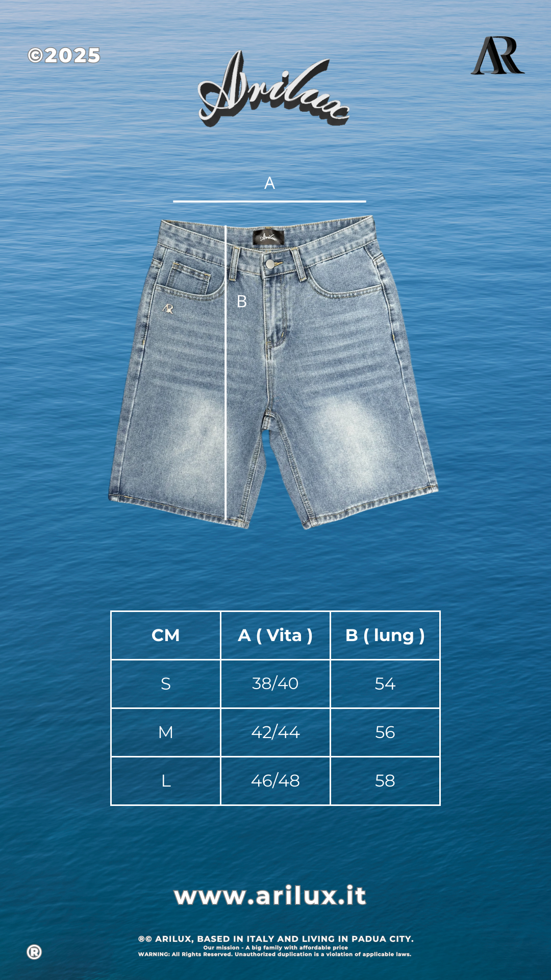AR SHORTS DENIM