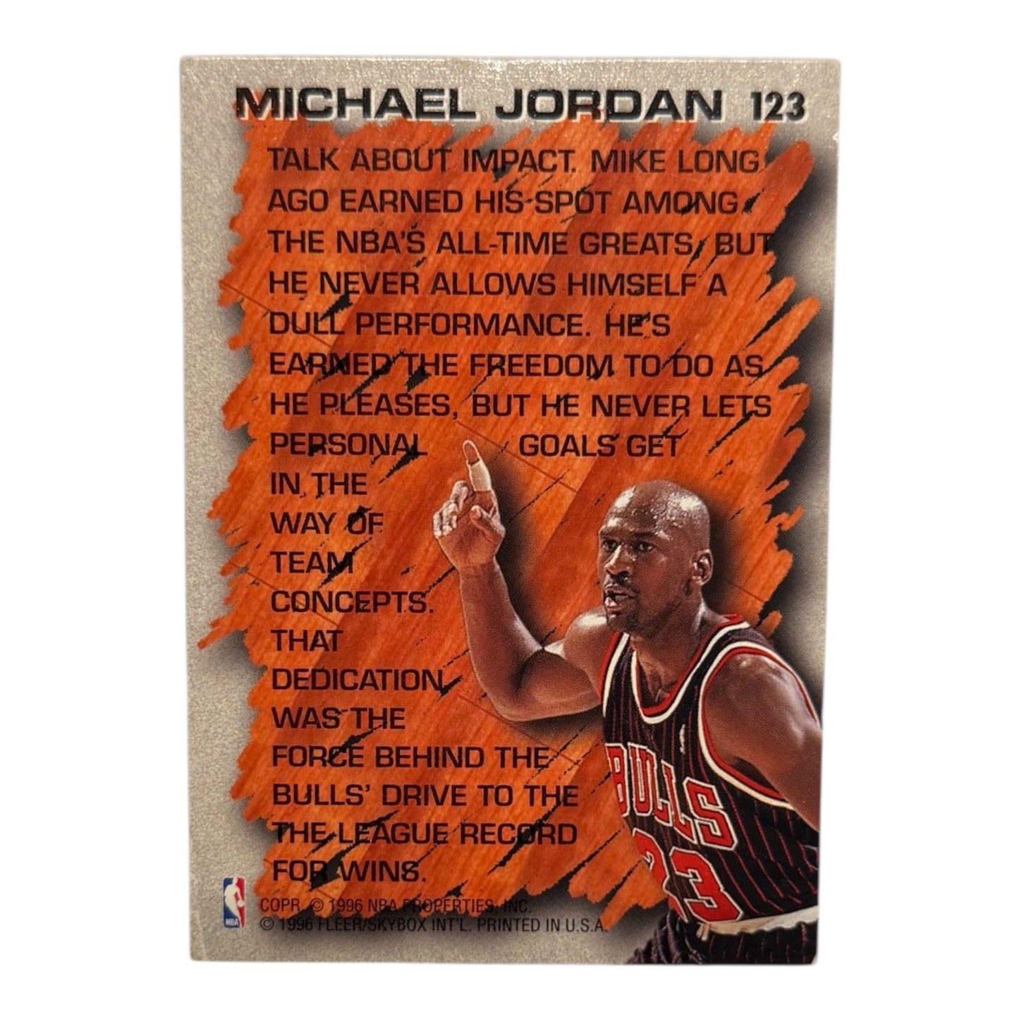 Michael Jordan Chicago Fleer 1996-97 #123