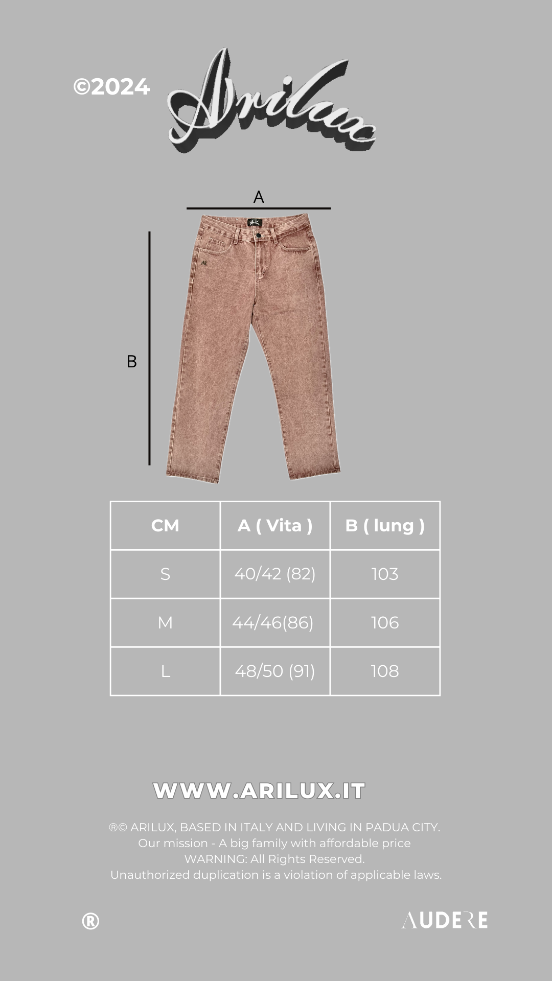 AR JEANS DENIM PINK