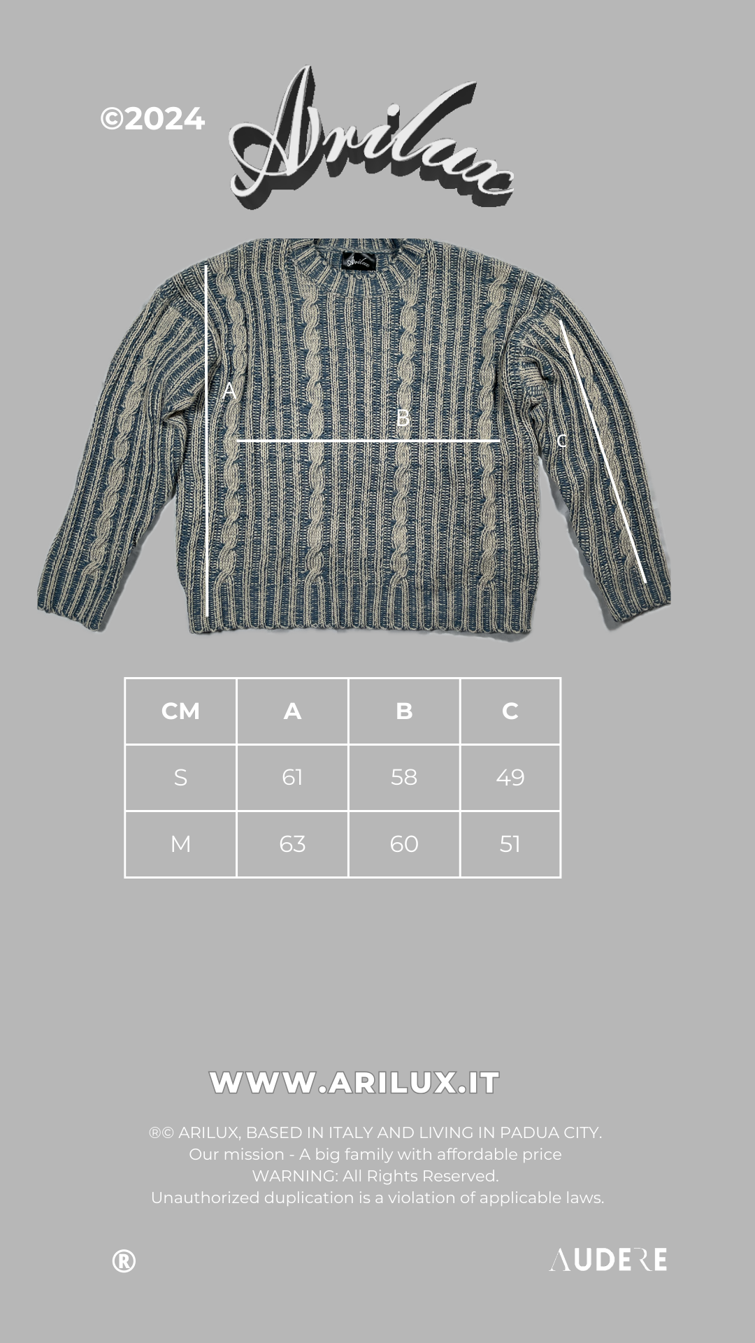 AR SWEATER CORDA CROP