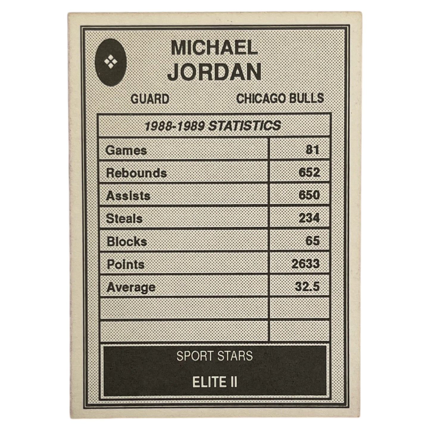 Michael Jordan Chicago Sport Elite 1990