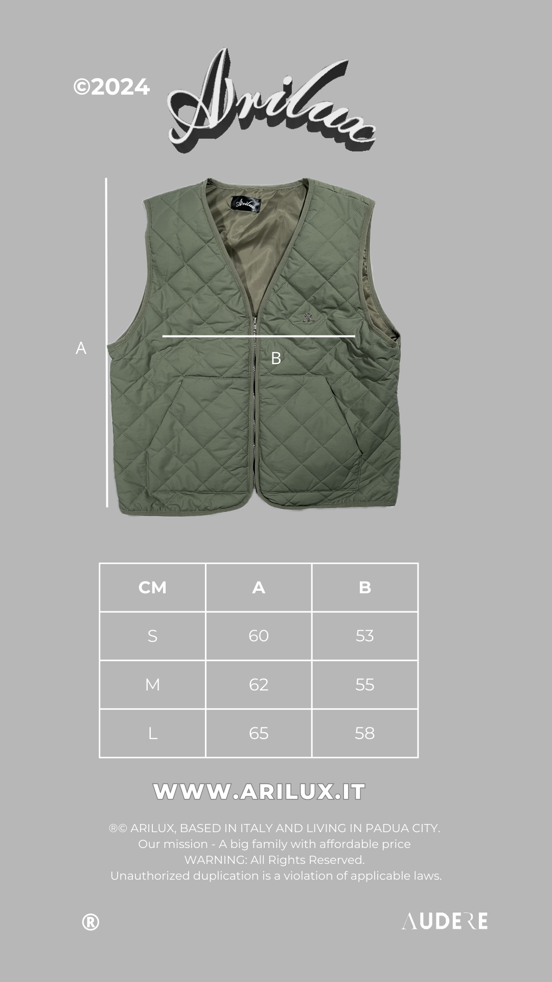 AR GILET OLIVE