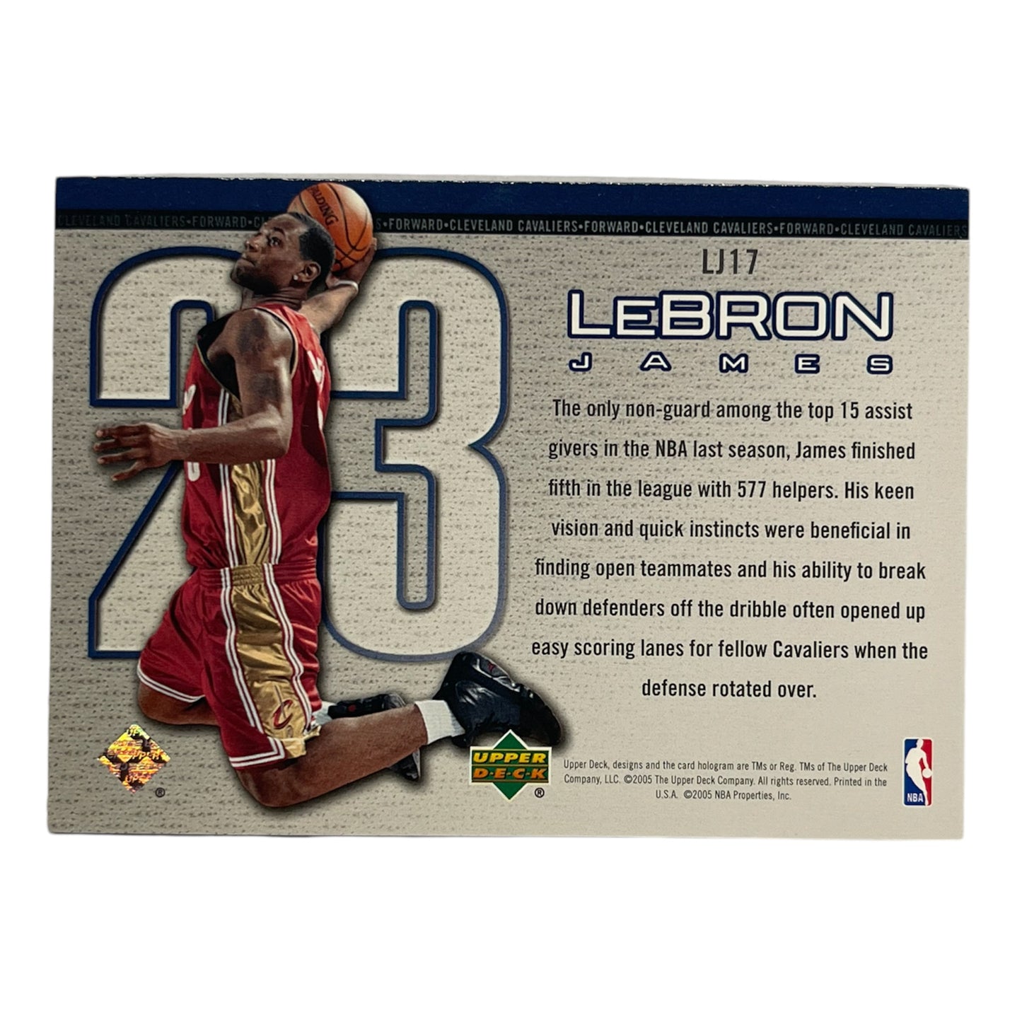 Lebron James Cleveland Upper deck 2005