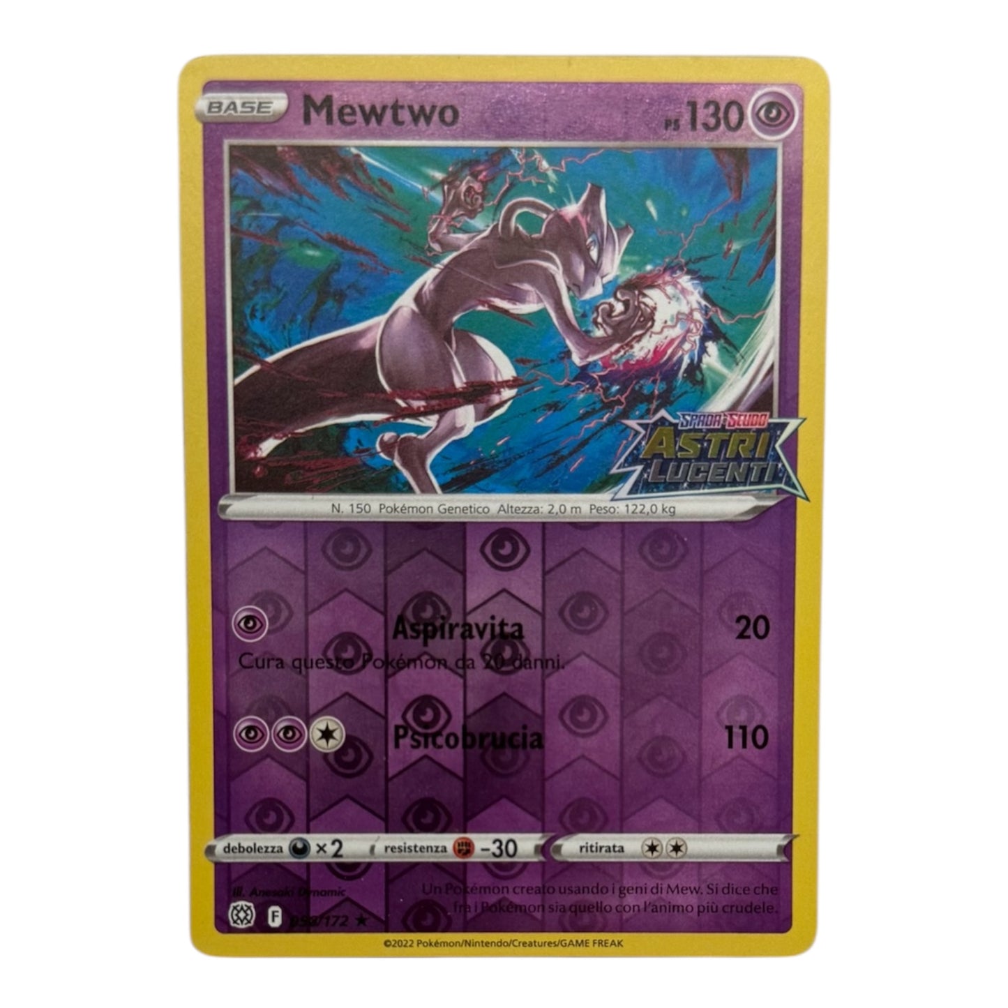 Pokèmon Mewtwo Promo astri lucenti 056-172 reverse Holo IT