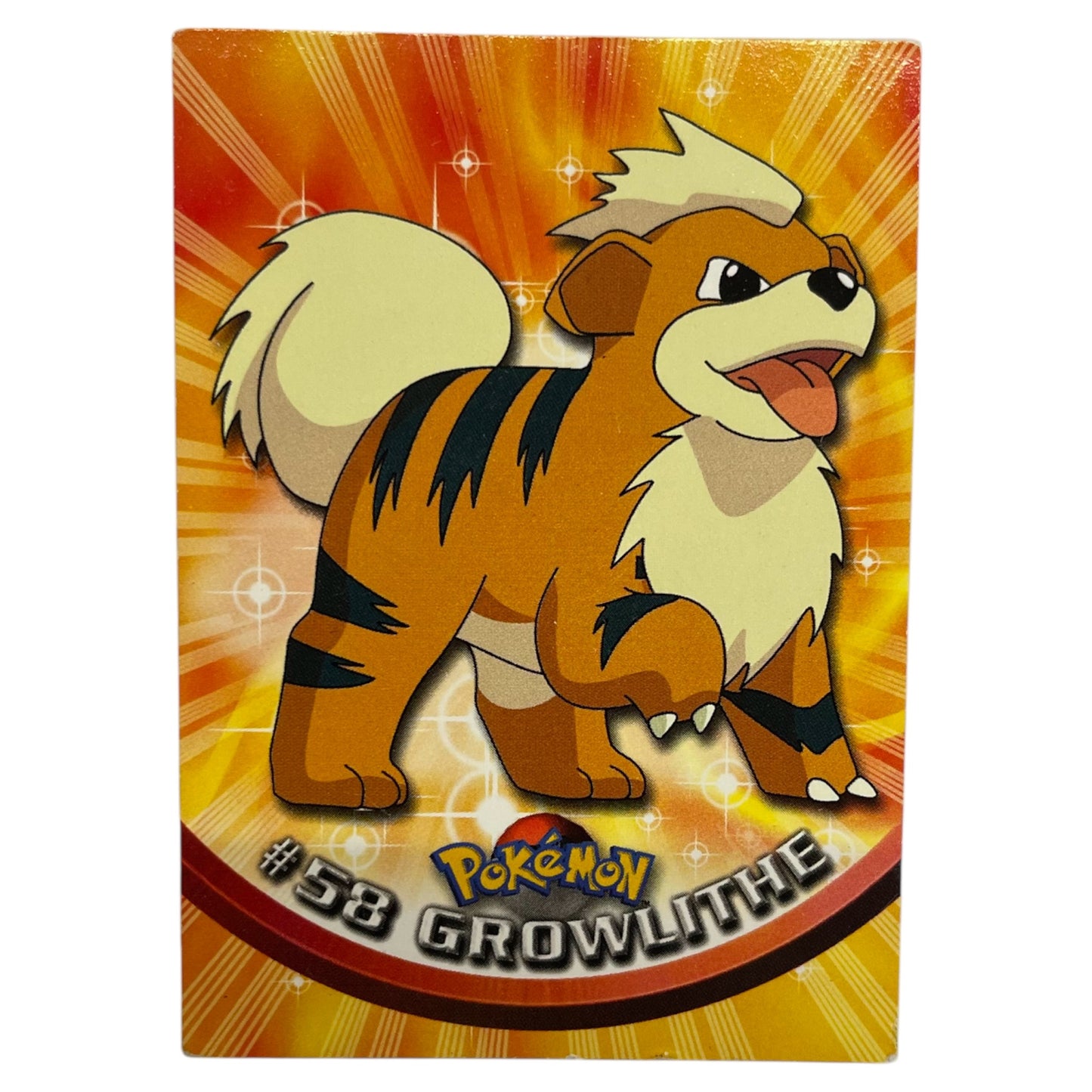 Pokemon Topps 1999 GROWLITHE #58