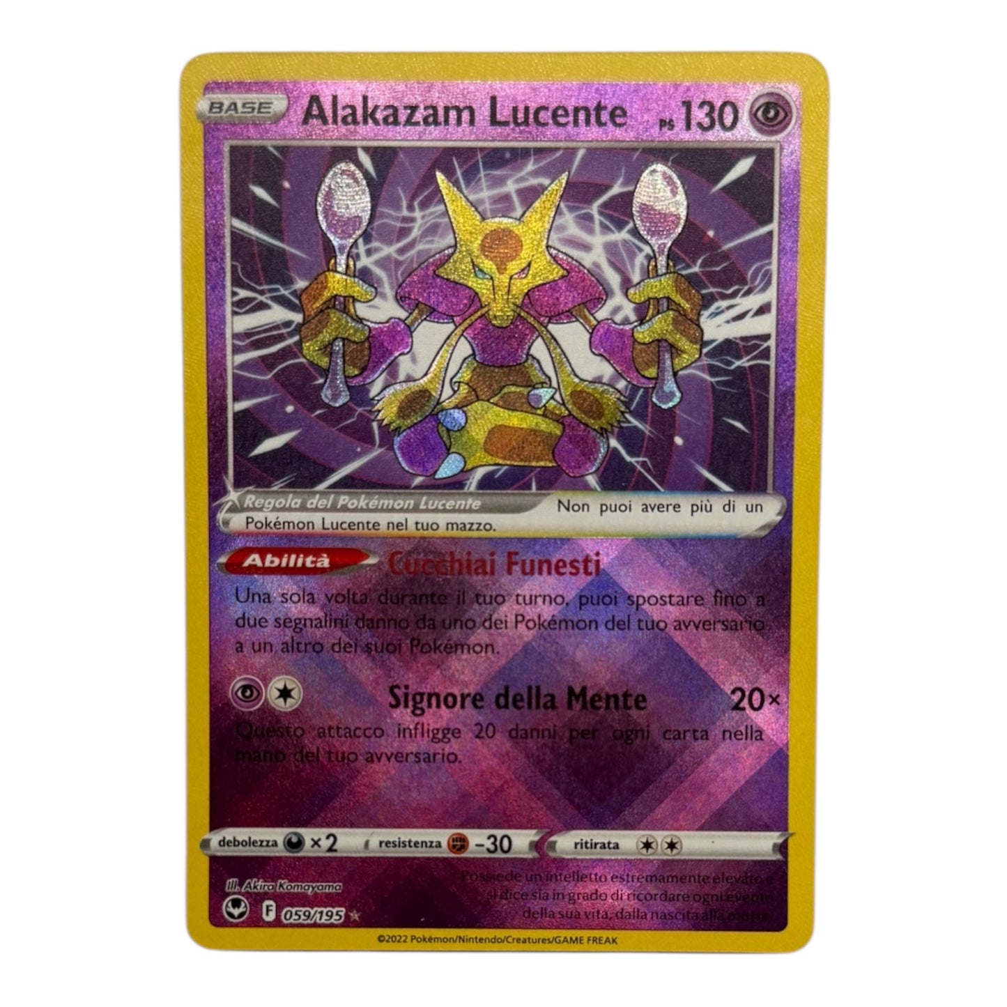 Pokèmon Alakazam lucente tempesta argentata 059-195 Holo IT