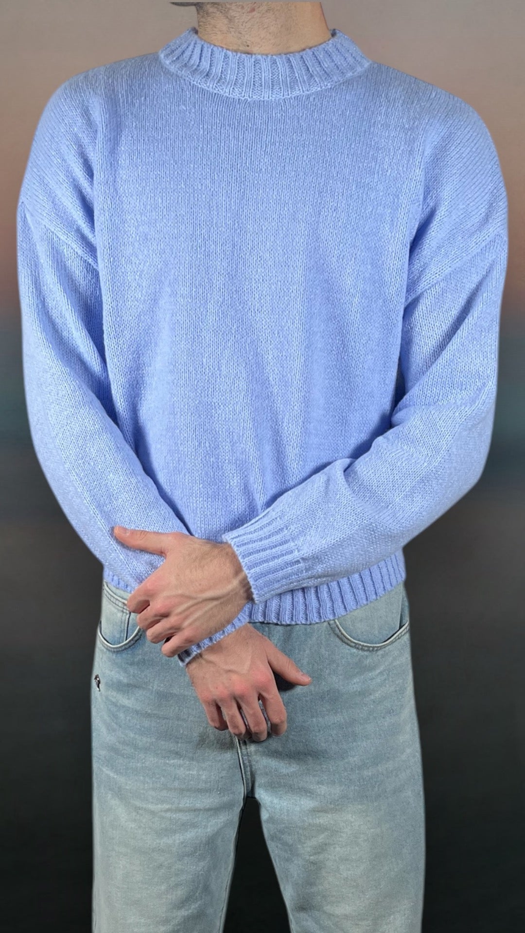 AR SWEATER LIGHT BLUE CLASSIC