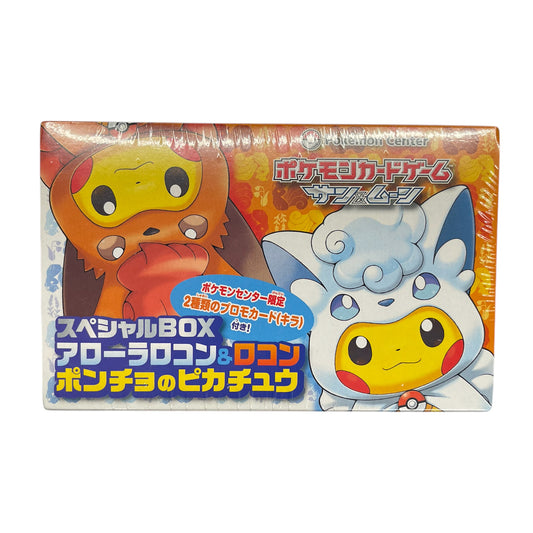 Pokèmon TCG Japanese Vulpix Poncho Pikachu Special Collection Box Sigillato