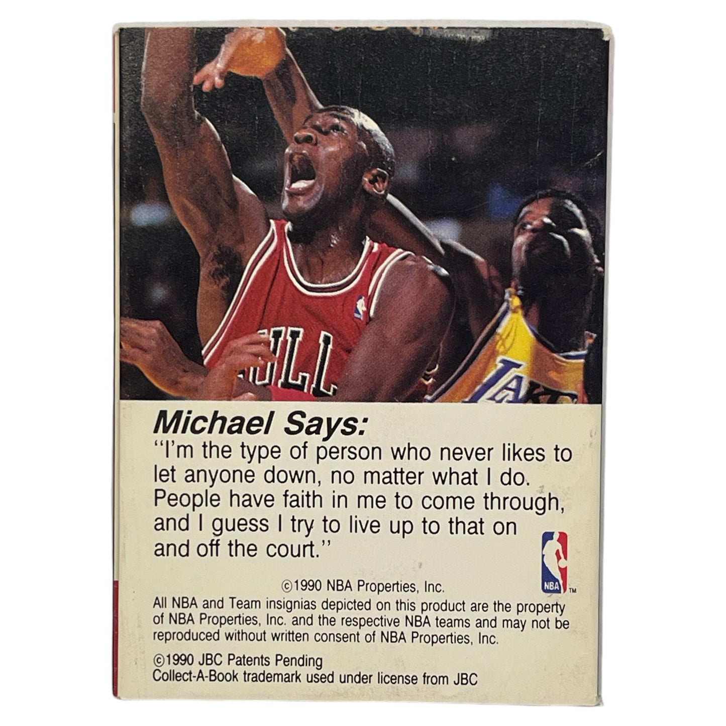 Michael Jordan Collect Book Hoops 1990