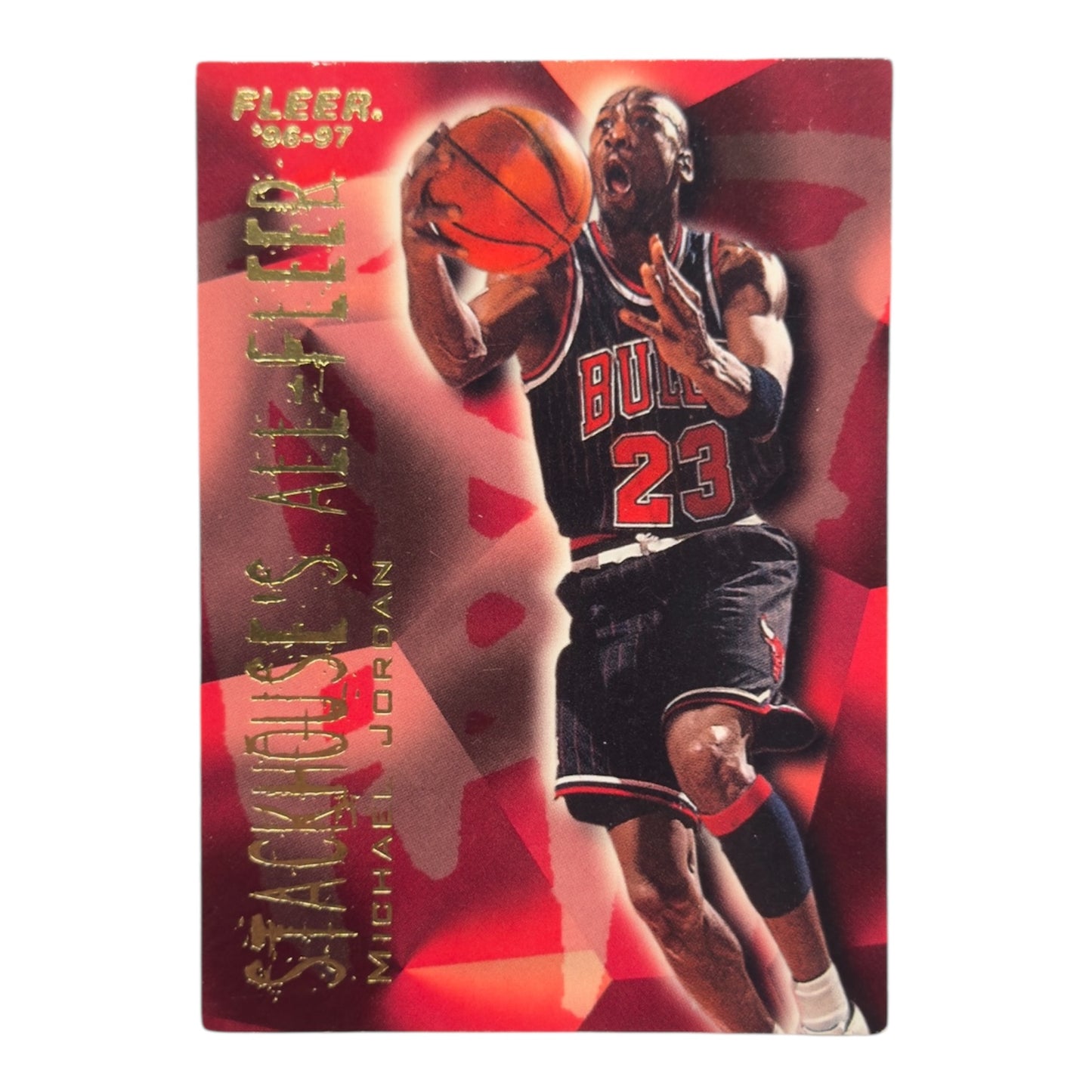 Michael Jordan Chicago Stackhouse Fleer Red 1996-97 #4