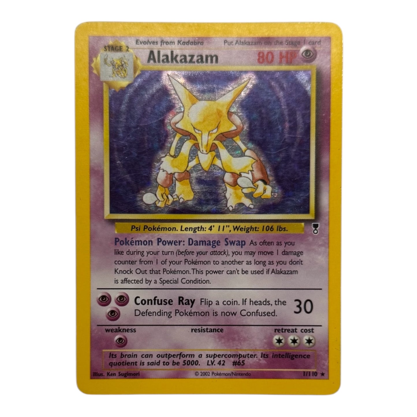 Pokèmon Alakazam 001-110 Holo Legendary collection ENG