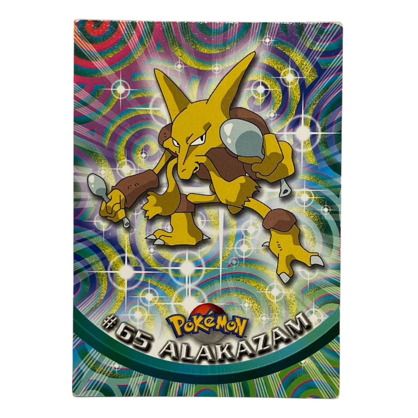 Pokemon Topps 1999 ALAKAZAM #65