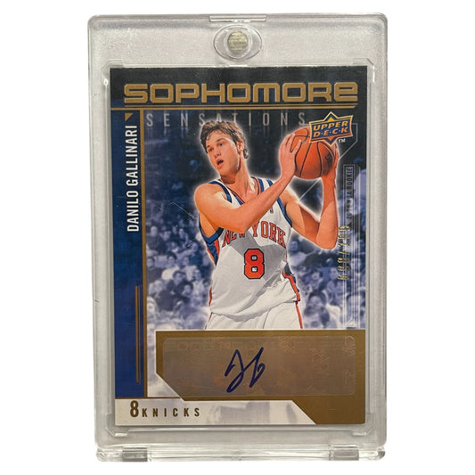 Danilo Gallinari Auto Knicks rookie 098/199 Upper deck 2009