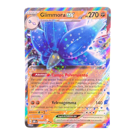 Pokèmon 213-197 Glimmora ex Full Art Mint Ossidiana infuocata IT