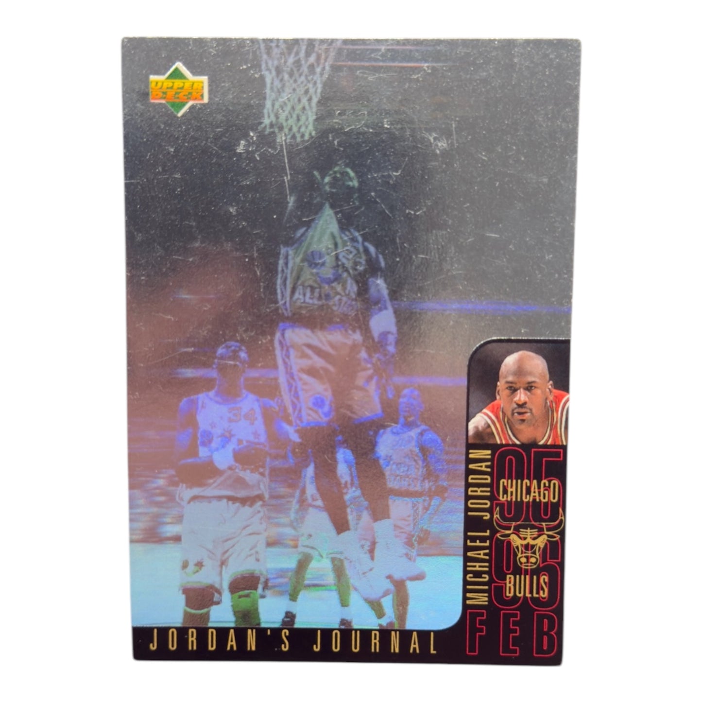 Michael Jordan Nba insert journal holo Upper deck 1996 #j4