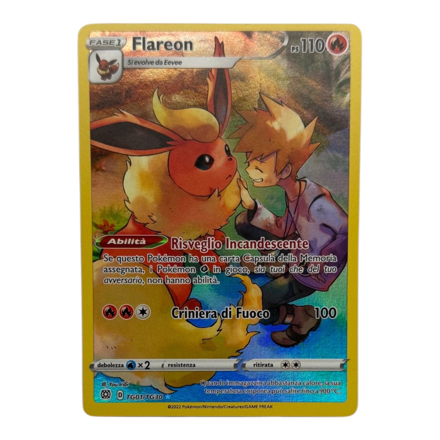 Pokèmon Flareon astri lucenti TG 01-TG30 trainer gallery Holo IT