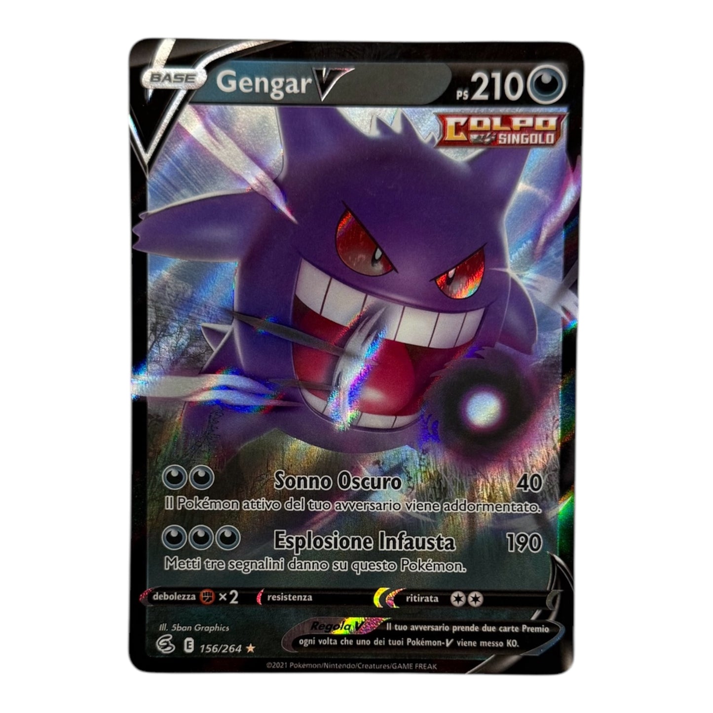 Pokèmon Gengar V colpo fusione 156-264 Holo IT