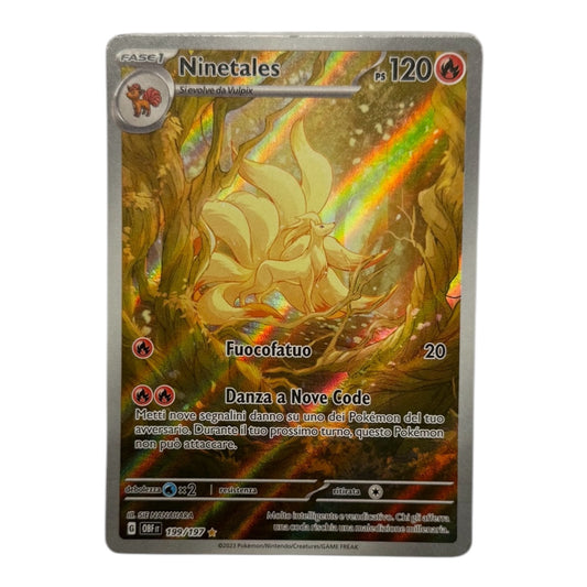 Pokèmon Ninetales 199-197 ossidiana infuocata foil  IT