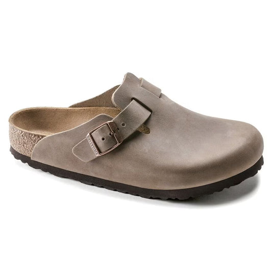 Birkenstock Boston Tobacco brown pelle oliata