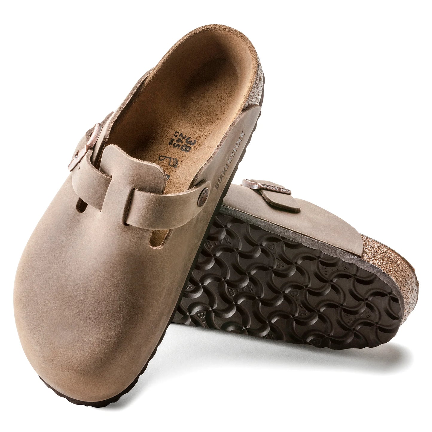 Birkenstock Boston Tobacco brown pelle oliata