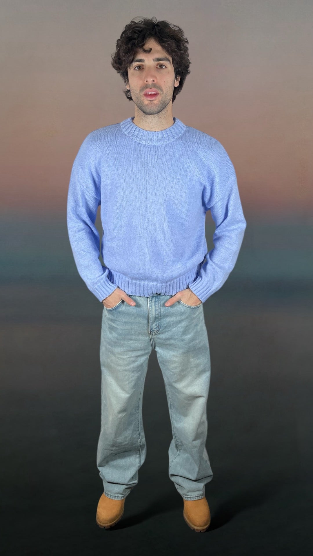 AR SWEATER LIGHT BLUE CLASSIC