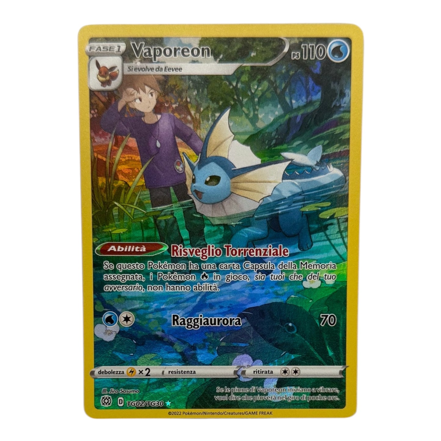 Pokèmon Vaporeon astri lucenti TG02-TG30 trainer gallery Holo IT