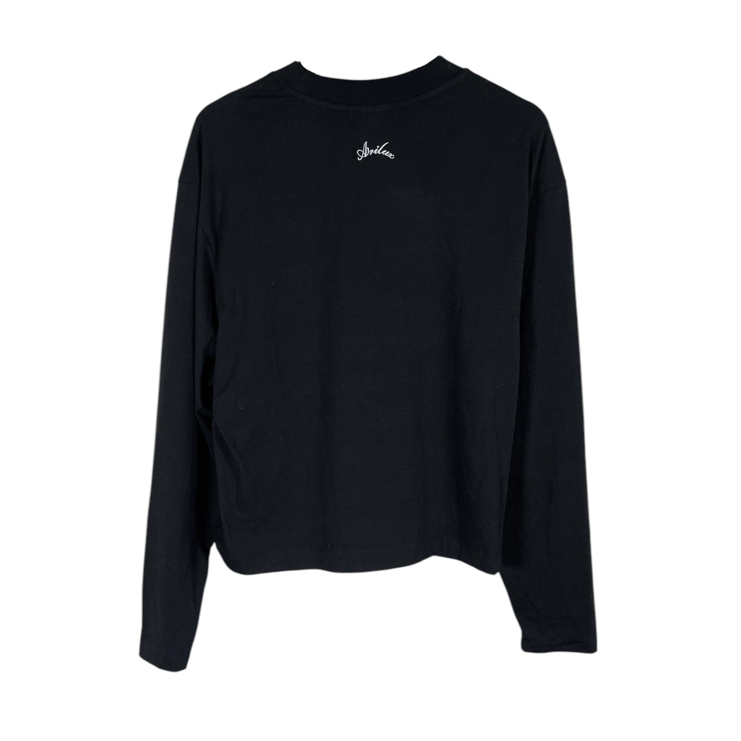 AR LONGSLEEVE CROP BLACK