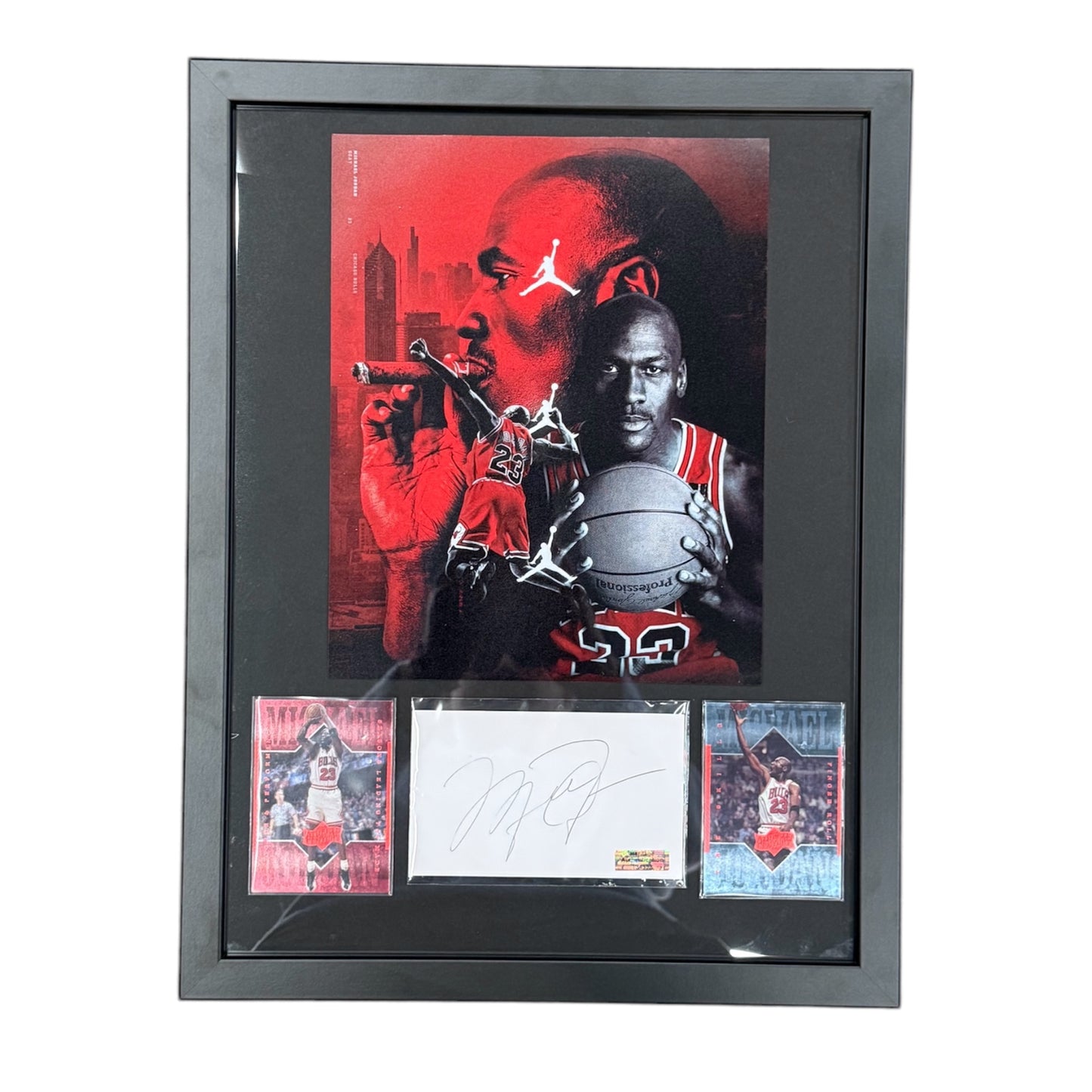 Michael Jordan Signed Autografo authentic Frame COA