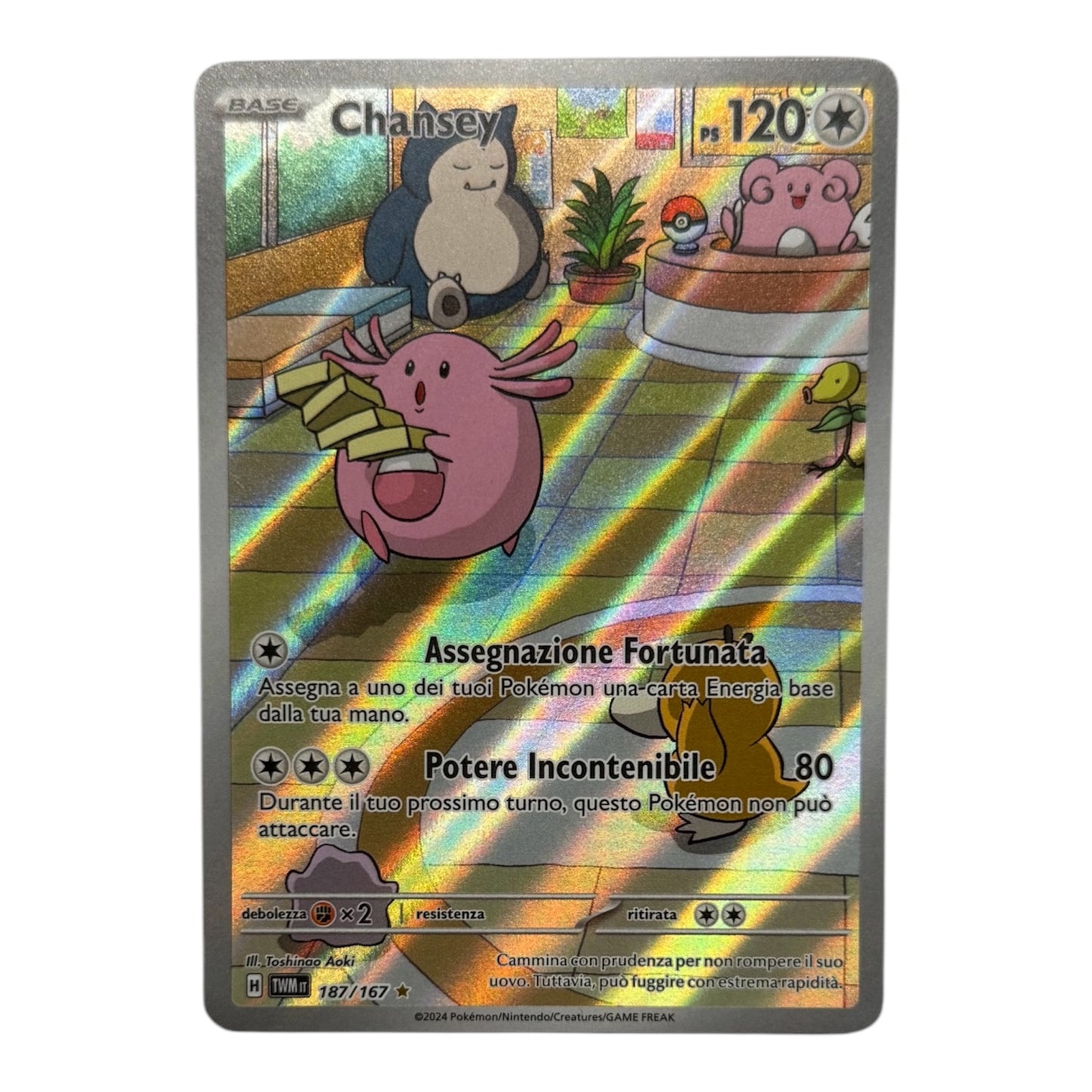 Pokèmon Chansey crepuscolo mascherato 187-167 full art IT