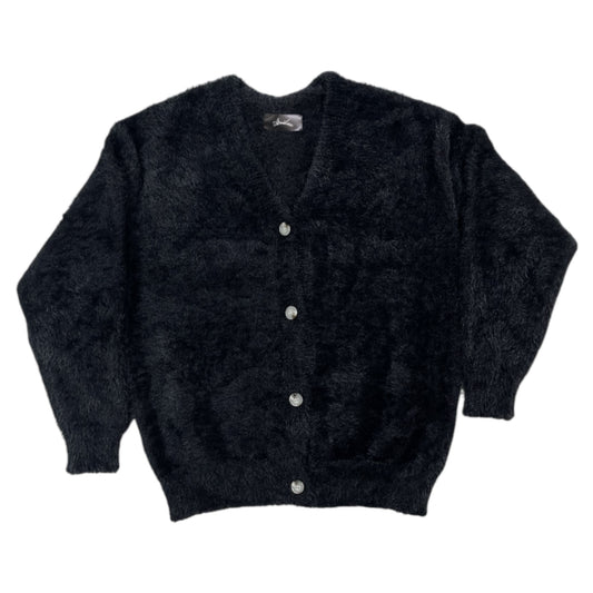 AR CARDIGAN SHAGGY NERO