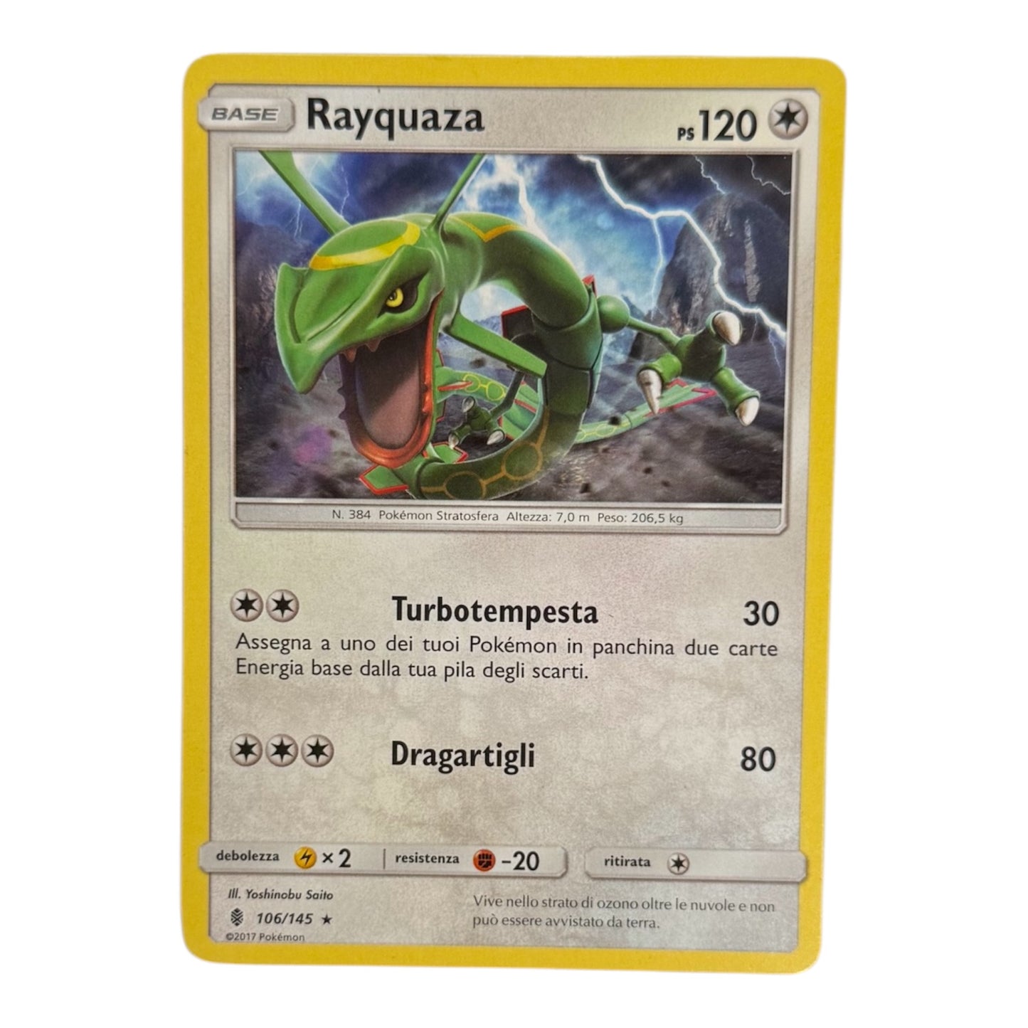 Pokèmon Rayquaza guardiani nascenti 106-145 2017 IT