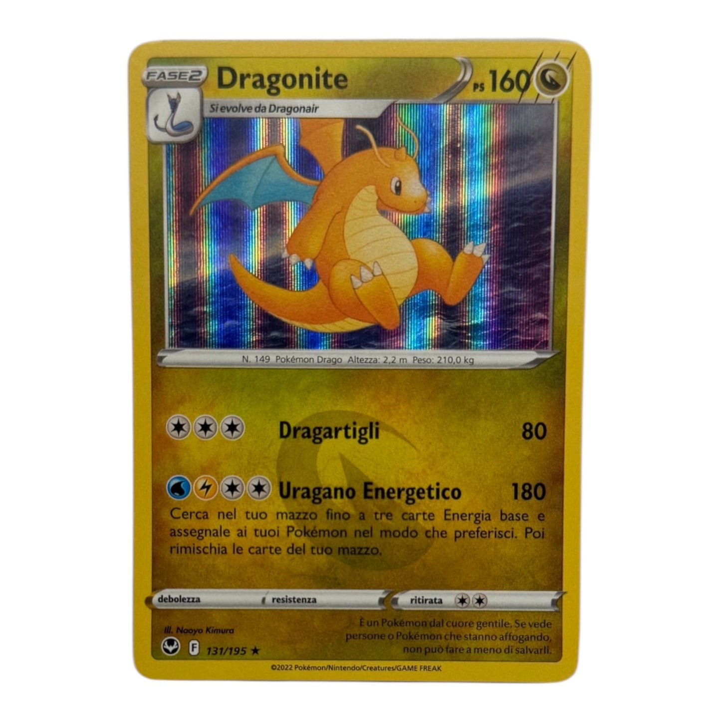 Pokèmon Dragonite tempesta argentata 135-195 Holo IT