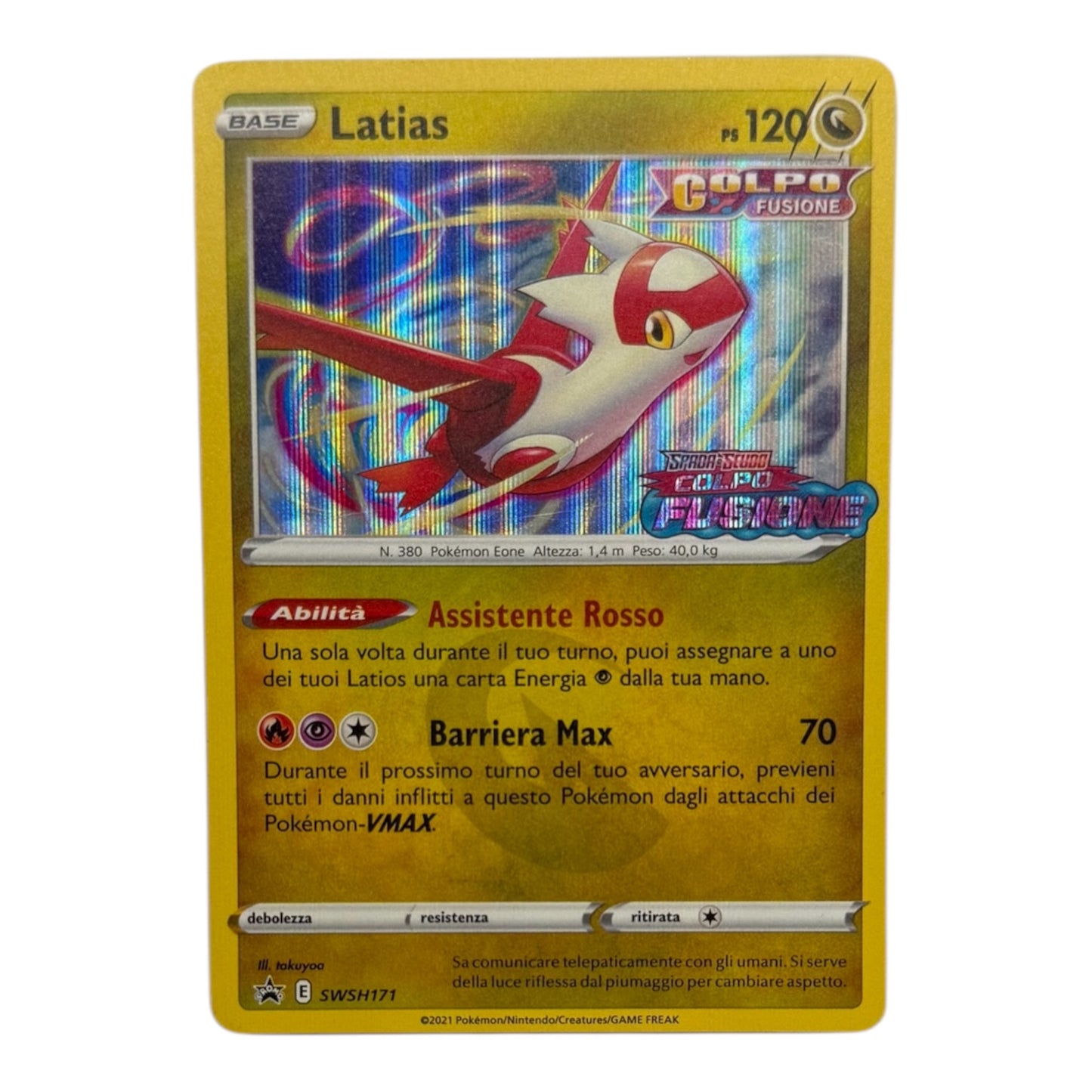 Pokèmon Latias Colpo fusione promo SWSH171 Holo IT