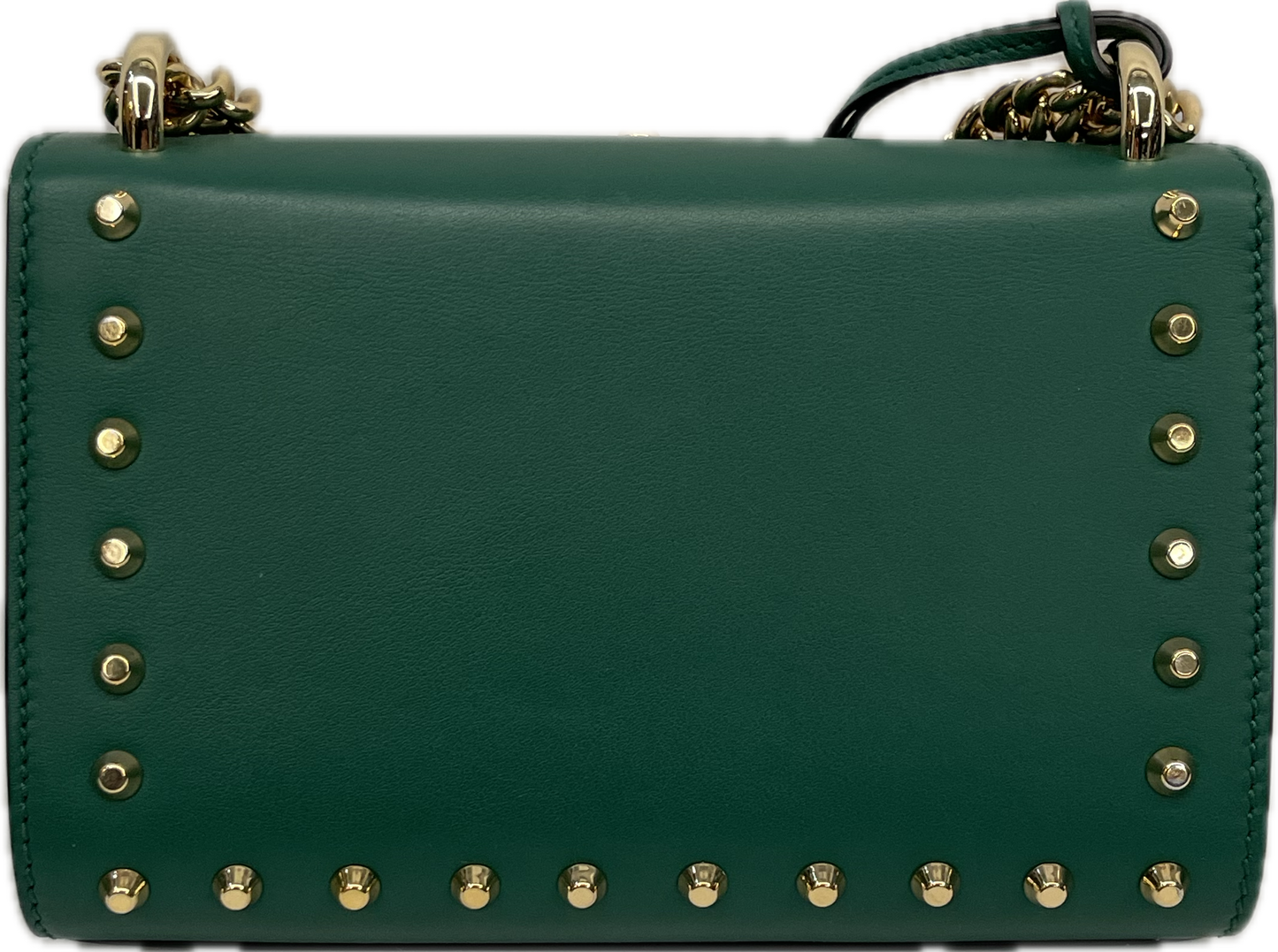 Gucci Padlock verde studded tracolla usata