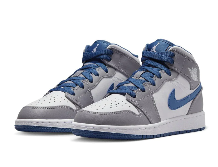 Air Jordan mid Blue Cement GS