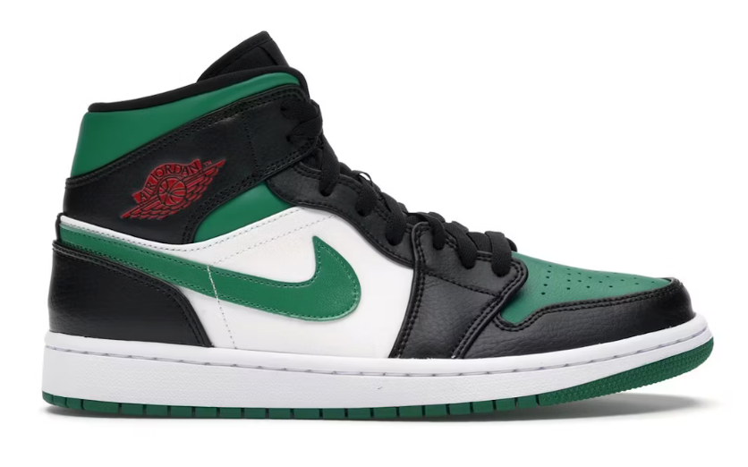 Air Jordan mid Green Toe