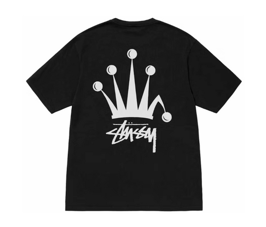 Stussy Regal Crown Pigment Dyed Black T-shirt