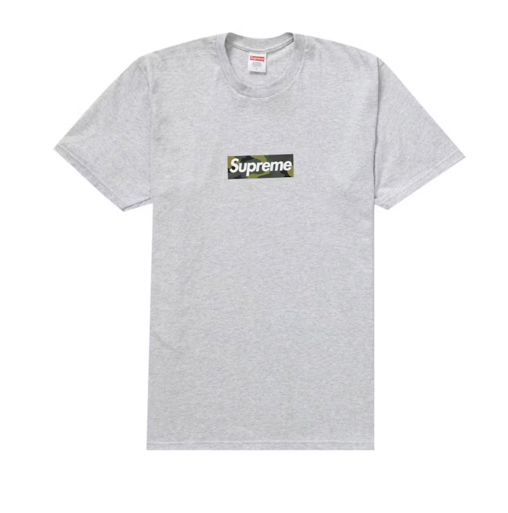 Supreme Box logo tee grigia