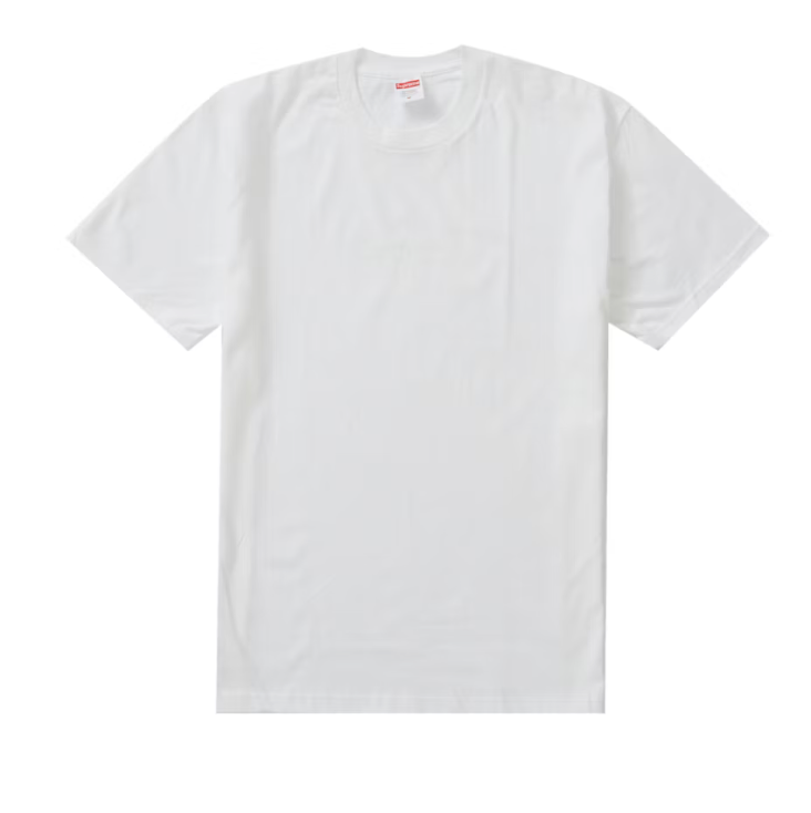 Supreme Box logo tee tonal white