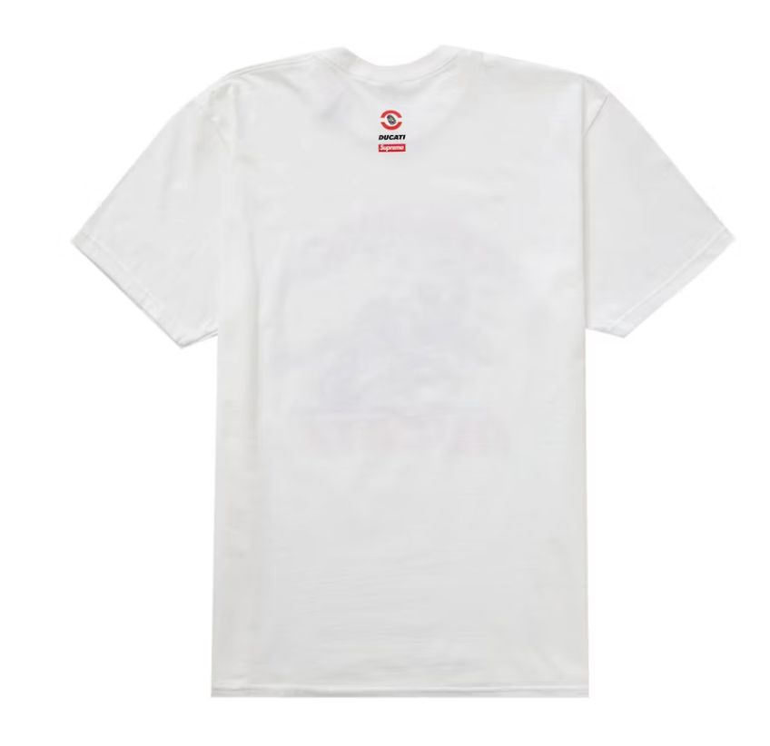 Supreme Ducati Bike Tee white