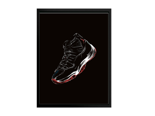 Stampa sneakers Jordan 11 Bred