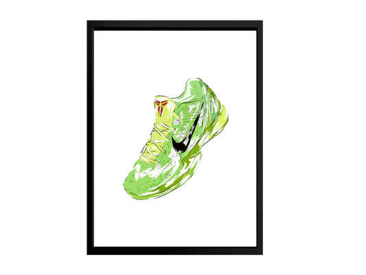 Stampa sneakers Kobe Grinch green