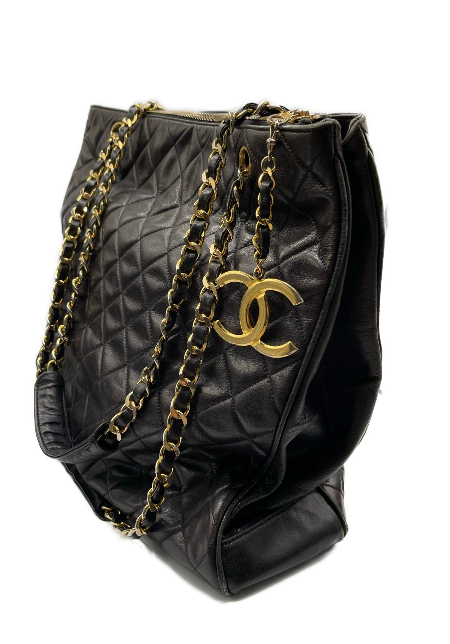 Chanel tote shopper nera pelle usata ottima
