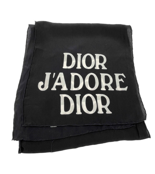 Dior foulard lungo j’adore nero vintage raro usato