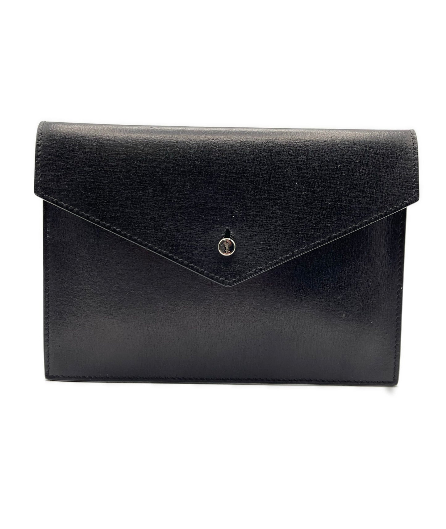 Yves saint laurent pochette nera pelle rigida perfetta