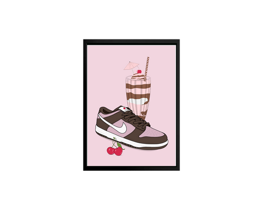 Stampa sneakers Dunk SB Stussy cherry